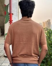 Caramel Diamond Knit Polo - Image 5