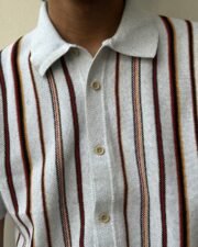 Spectrum Stripe Knit Polo - Image 4