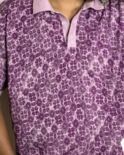 Violet Bloom Jacquard Polo - Image 2