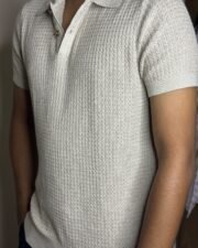 Stone Wave Knit Polo