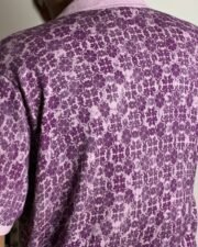Violet Bloom Jacquard Polo - Image 3