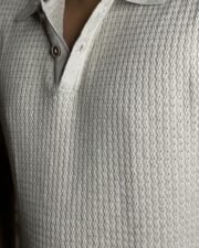 Stone Wave Knit Polo - Image 5