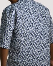 Indigo Vine Print Oversized Shirt - Image 3