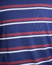 Navy Stripe Knit Polo - Image 2